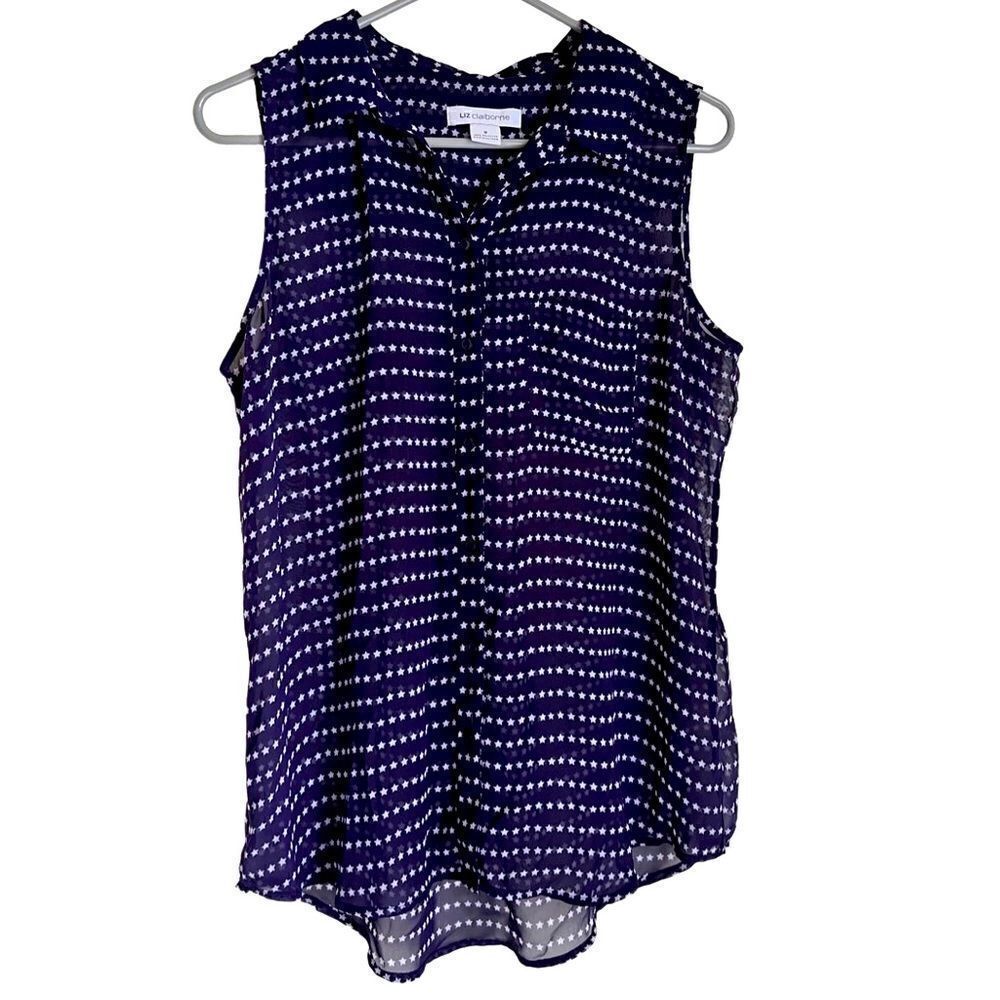 5/$25 Liz Claiborne Star Print Tank